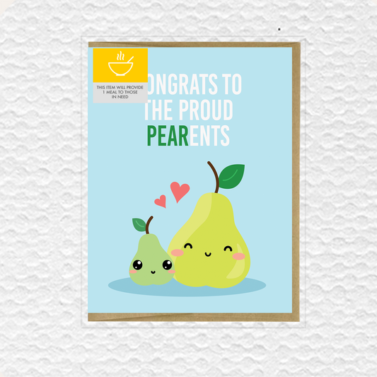 Proud Pear-ents Greeting Card