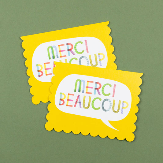 Merci Beaucoup (French) - Thank you Card
