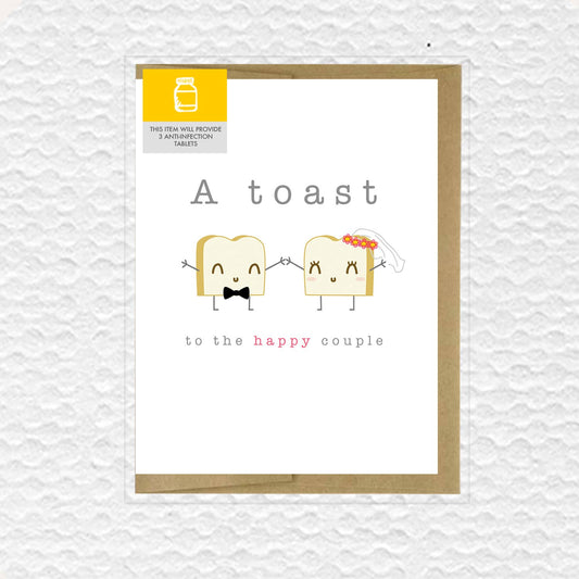 A Toast To The Happy Couple Wedding Card