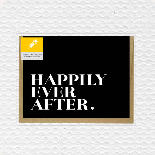 Happily Ever After Wedding Card