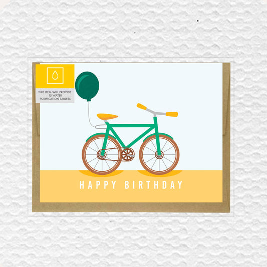 Bike Happy Birthday Card