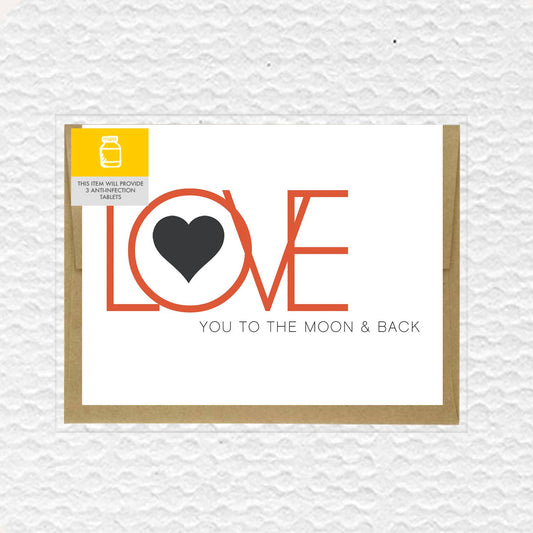 Love You To The Moon And Back Love Card