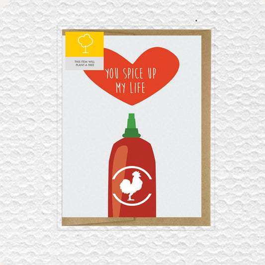 You Spice Up My Life Love Card