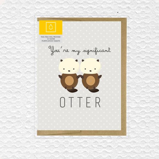 You’re My Significant Otter Love Card