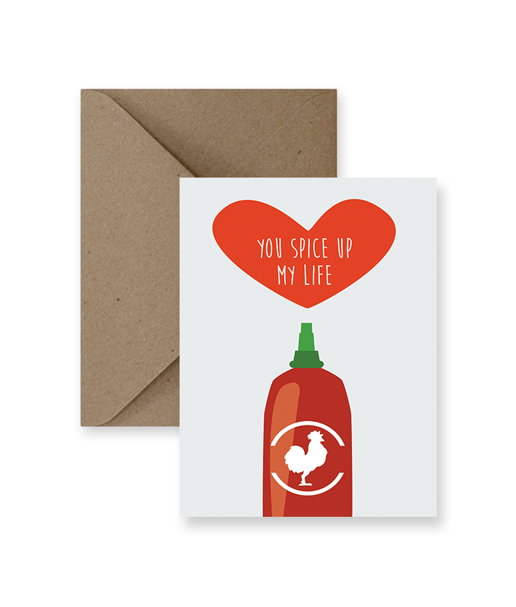 You Spice Up My Life Love Card