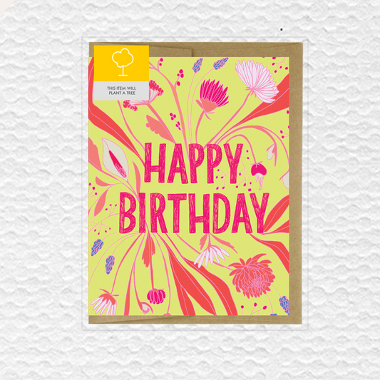 Floral Birthday Card