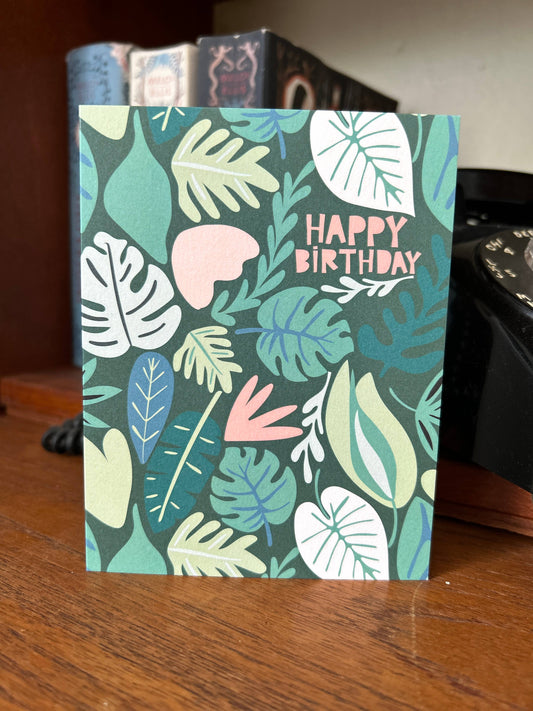 Happy Birthday Plants Make Me Happy Greeting Card