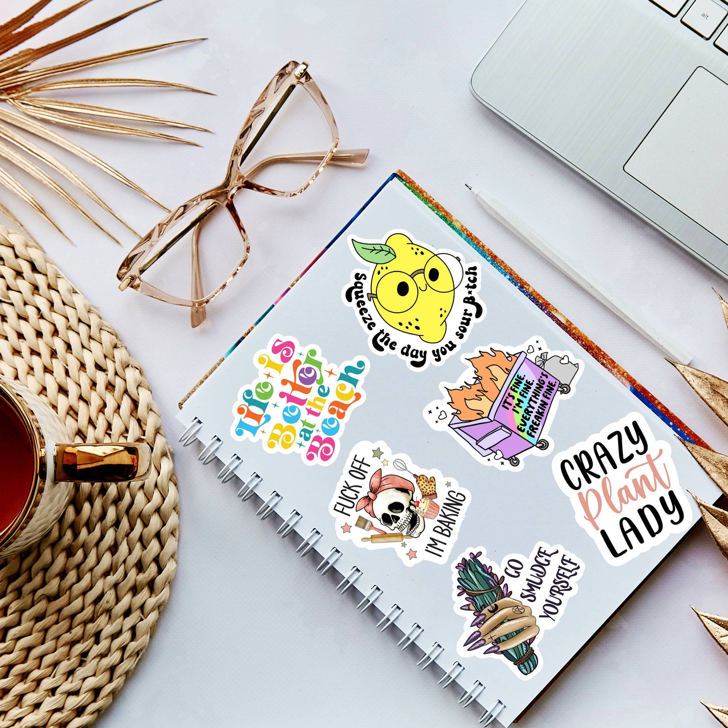 Being normal is so overrated vinyl sticker!