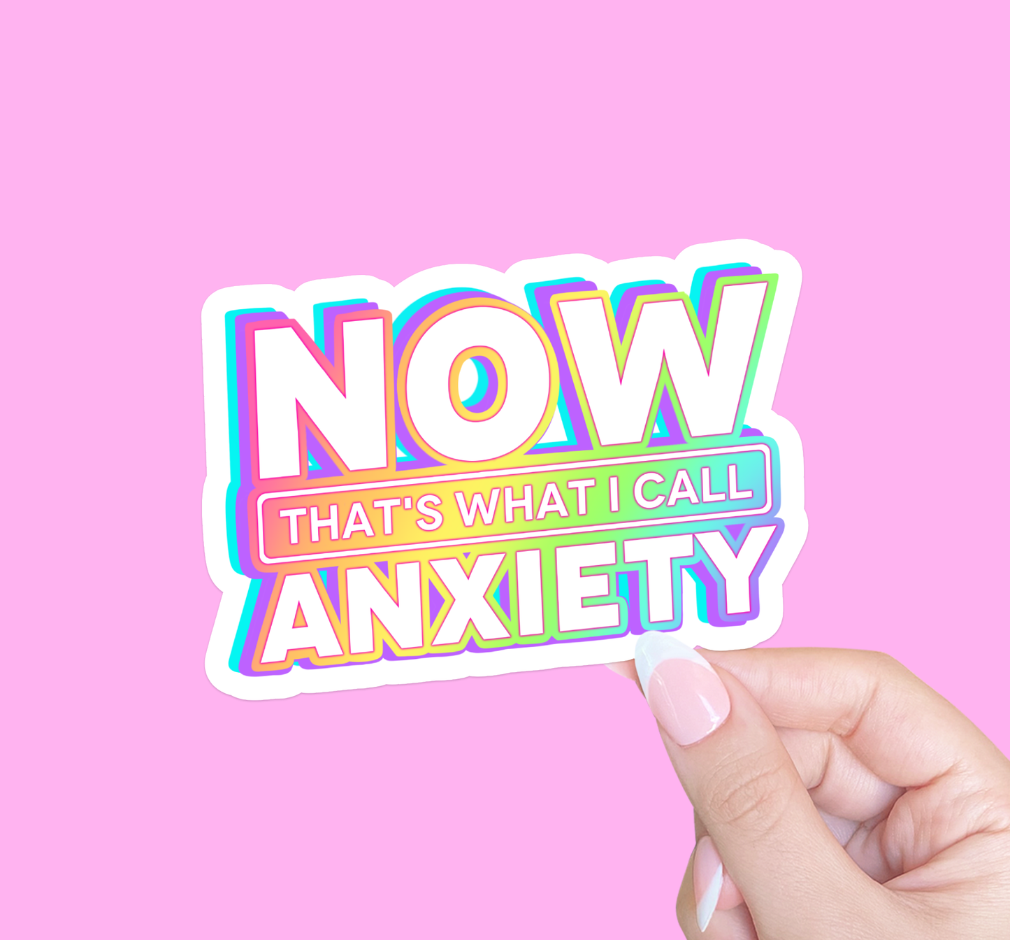 Now that's what I call anxiety sticker, Mental health