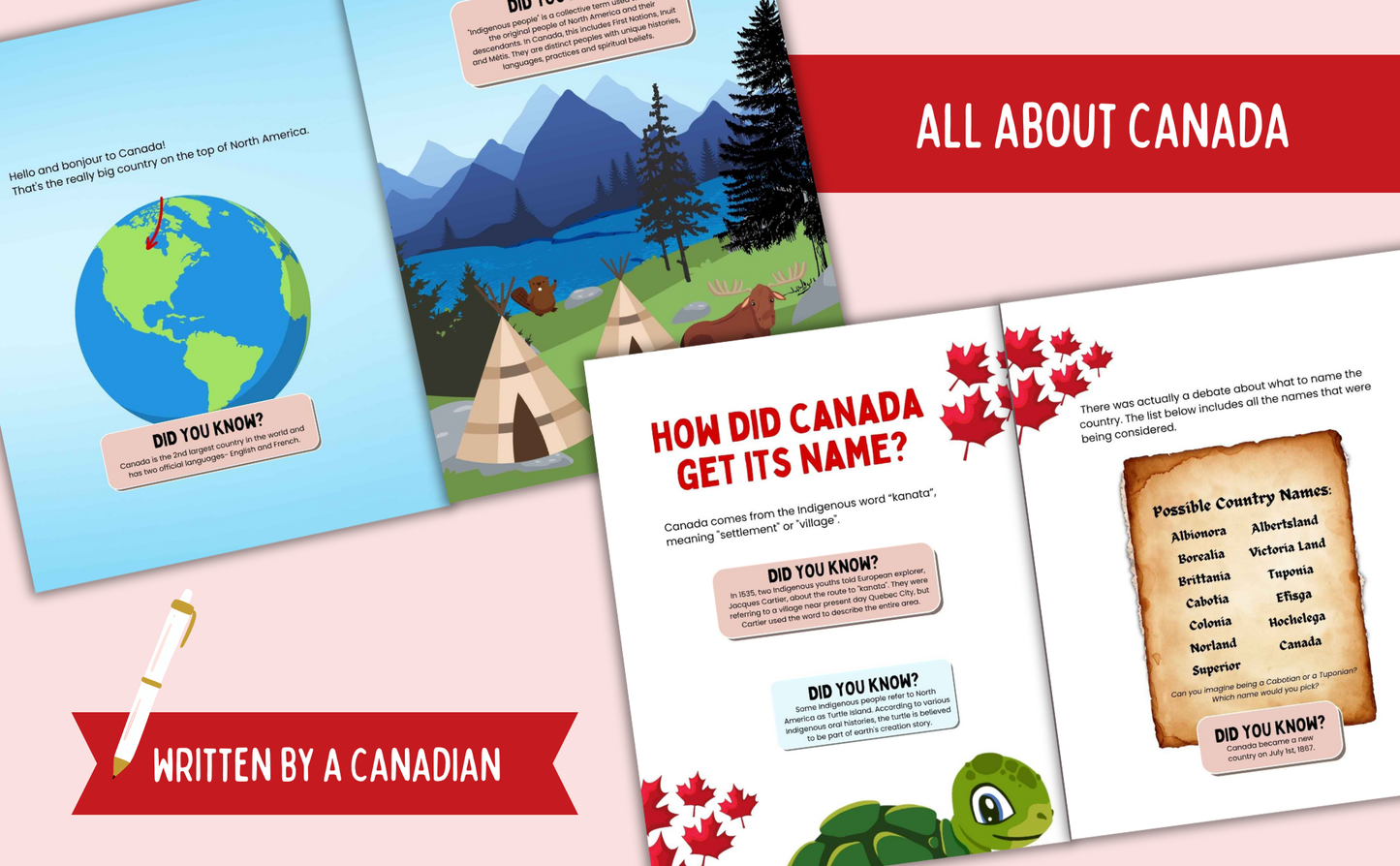 Canada Trivia Book for Kids- Souvenir Book