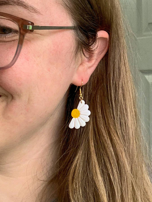 Half Daisy Dangles
