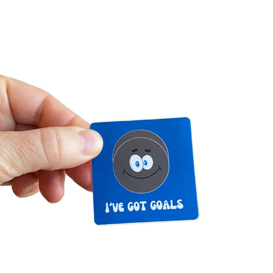 Hockey Sticker - "I've Got Goals"