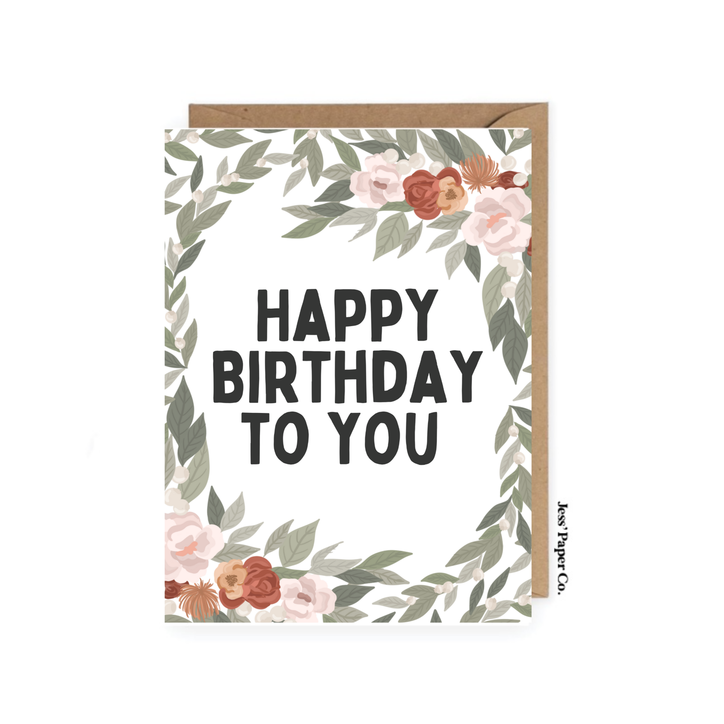 "Happy Birthday To You" Floral Card