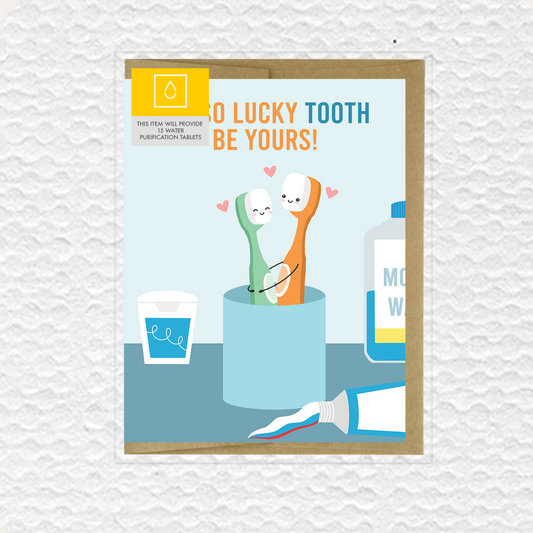 So Lucky Tooth Be Yours! Love Card