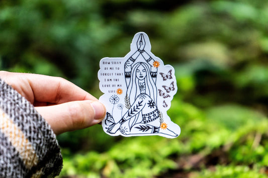 Self Love Sticker | Mental Health Sticker | Mindfulness