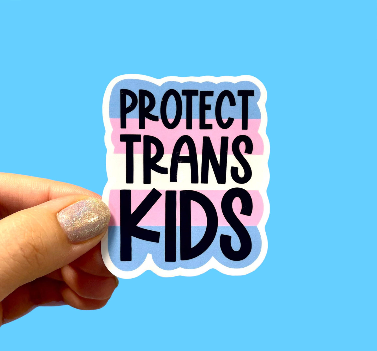 Protect trans kids sticker, Pride sticker, LGBTQ sticker