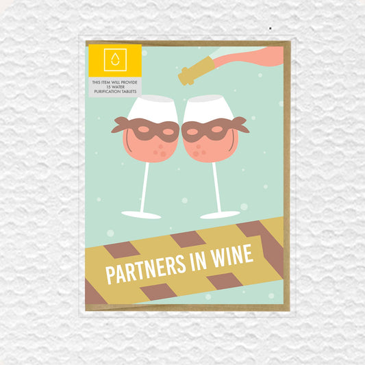 Partners in Wine Love Card