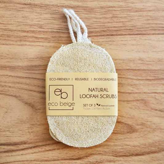 Natural Loofah Scrub (Set of 3)
