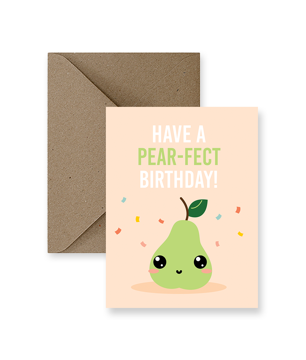 Pear-fect Birthday Card