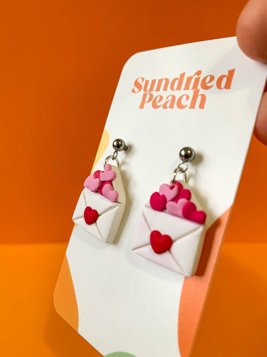 Bursting Love Letter Earrings