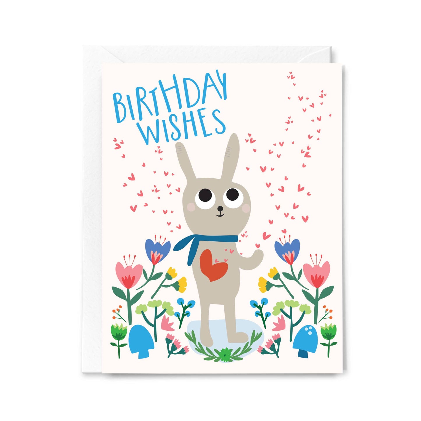 Happy Birthday Bunny Wishes Greeting Card