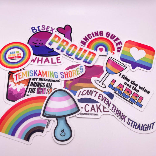 Bisexu-WHALE Die Cut Vinyl Sticker