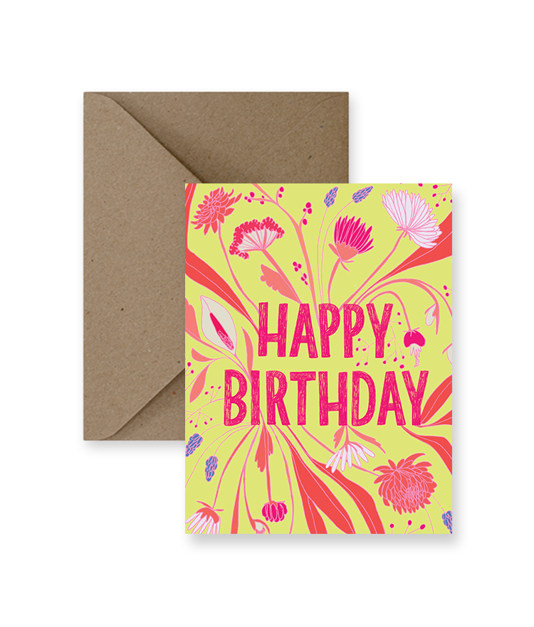 Floral Birthday Card