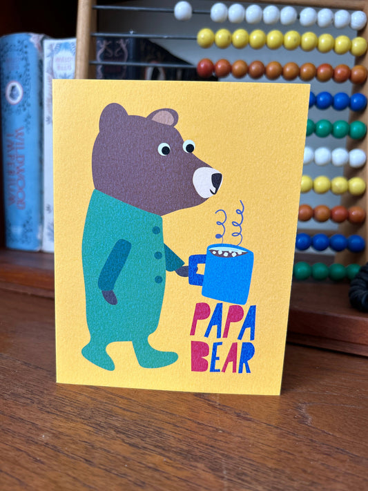 Papa Bear Father's Day Greeting Card