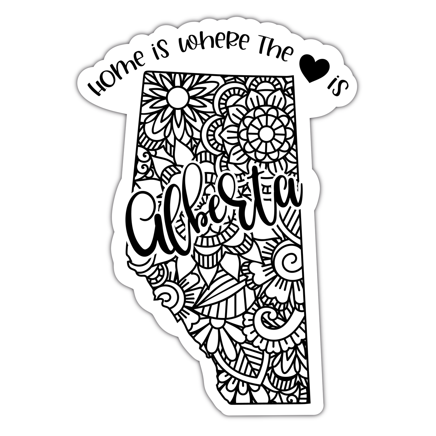 Alberta Canada vinyl sticker