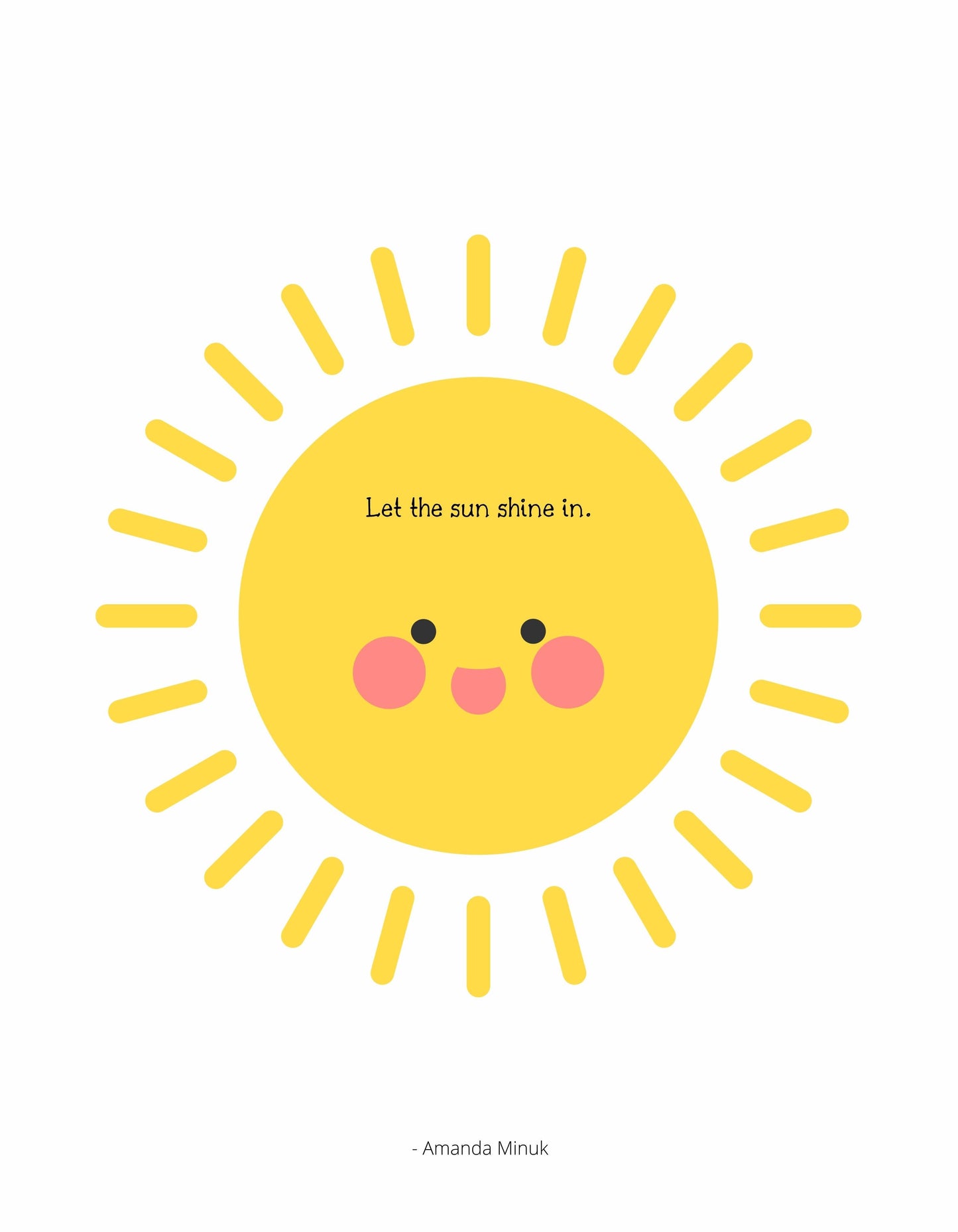 Let The Sunshine In - A positivity journal for kids