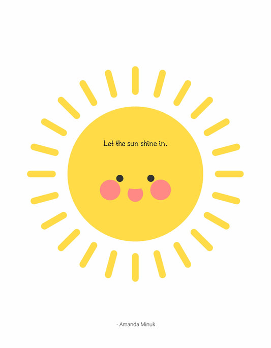 Let The Sunshine In - A positivity journal for kids