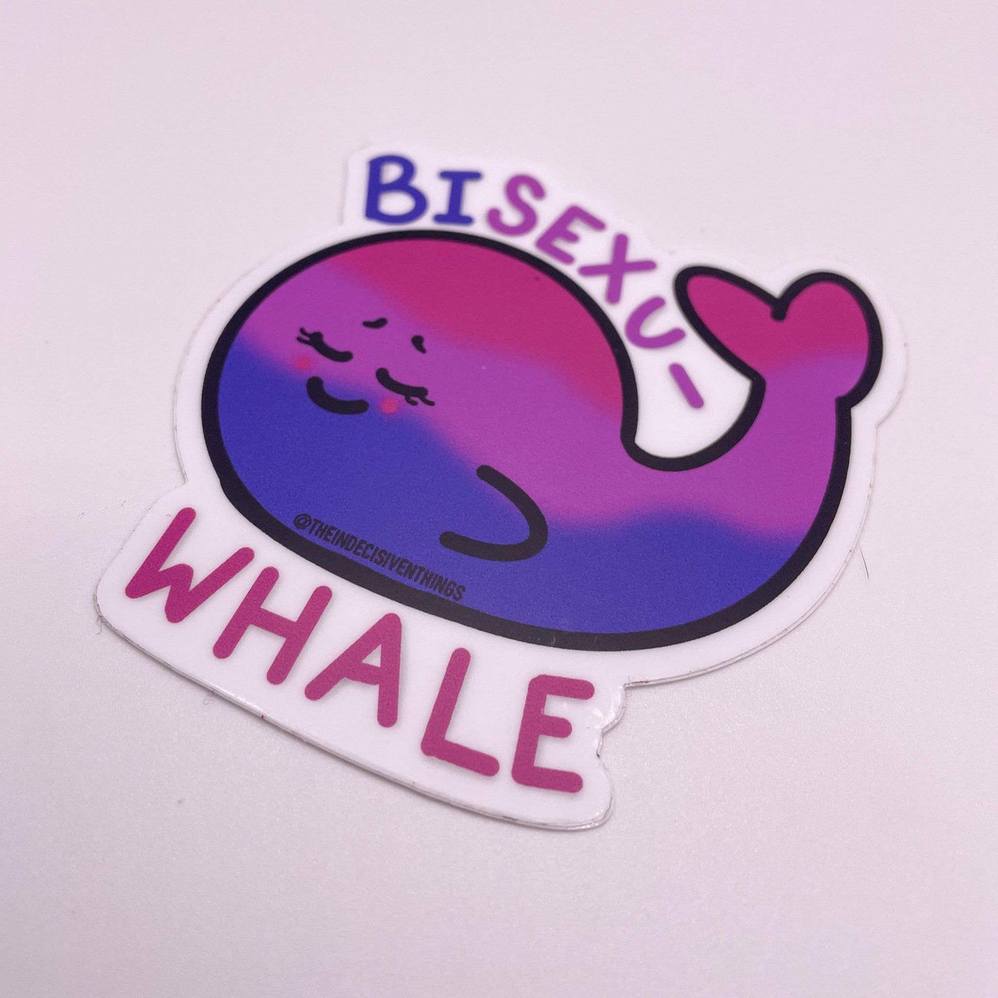 Bisexu-WHALE Die Cut Vinyl Sticker