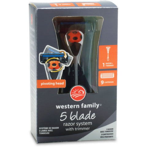 5 BLADE RAZOR SYSTEM WITH TRIMMER