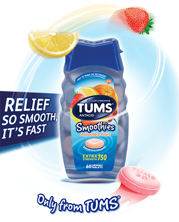 TUMS EXTRA STRENGTH SMOOTHIES (750MG)