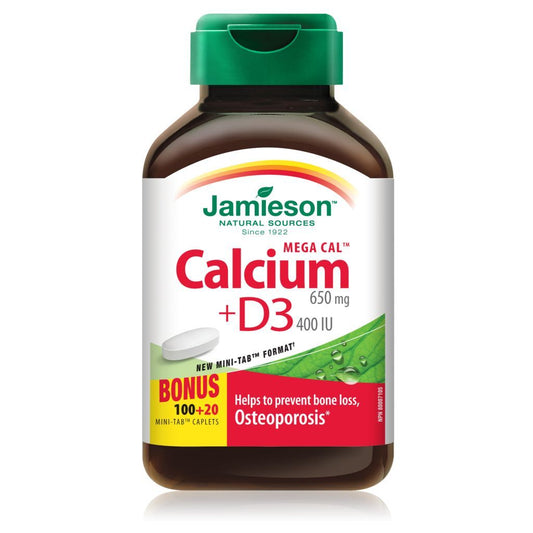 MEGA CALCIUM + VIT D3 (650MG/400IU)