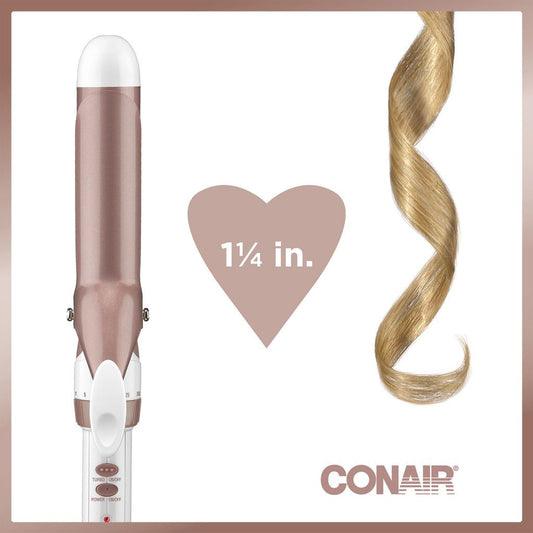 DOUBLE CERAMIC CURLING IRON