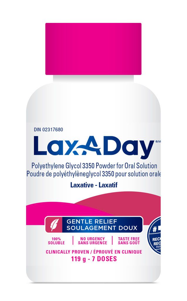LAXADAY PEG 3350 GENTLE LAXATIVE POWDER