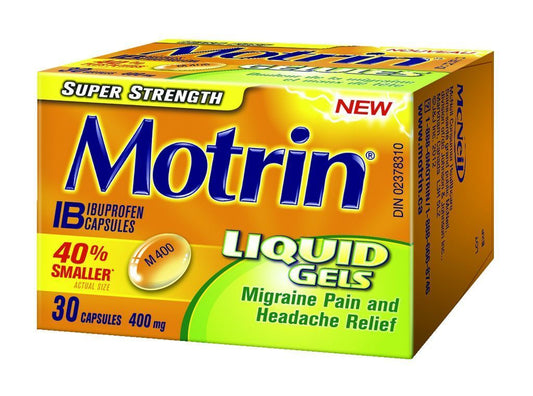 MOTRIN LIQUID GELS SUPER-STRENGTH (400MG)