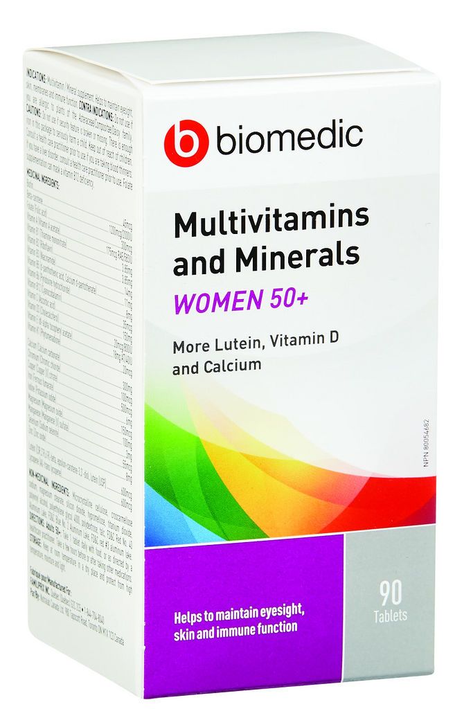 MULTI-VITAMIN AND MINERALS FOR WOMEN 50+