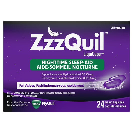 ZZZQUIL NIGHTTIME SLEEP AID LIQUICAPS