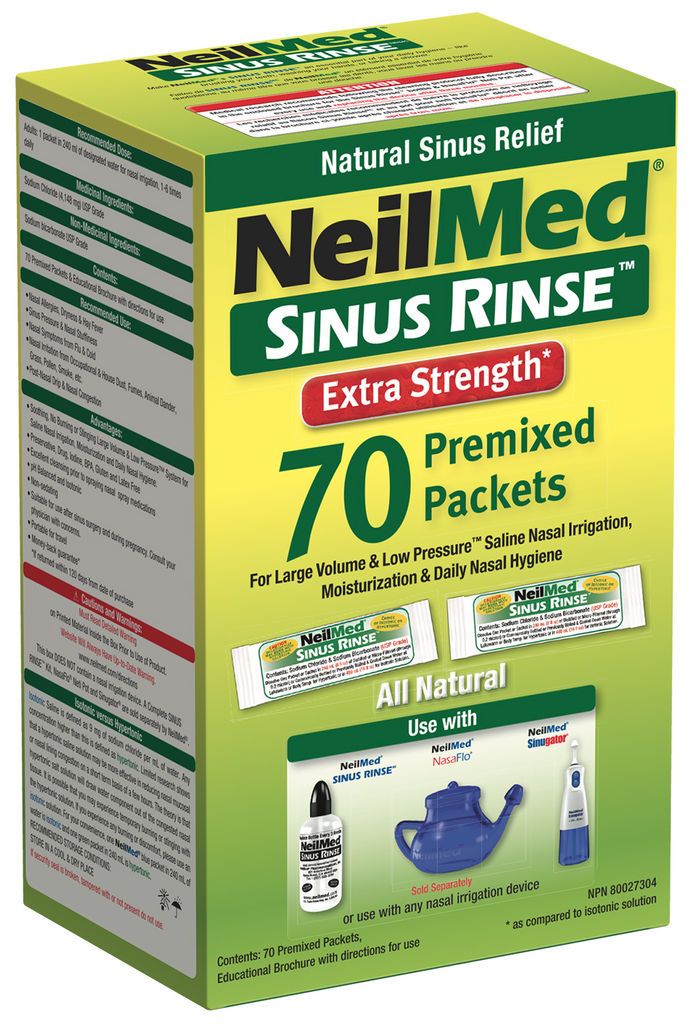 Sinus Rinse 70 Extra Strength Hypertonic Packets