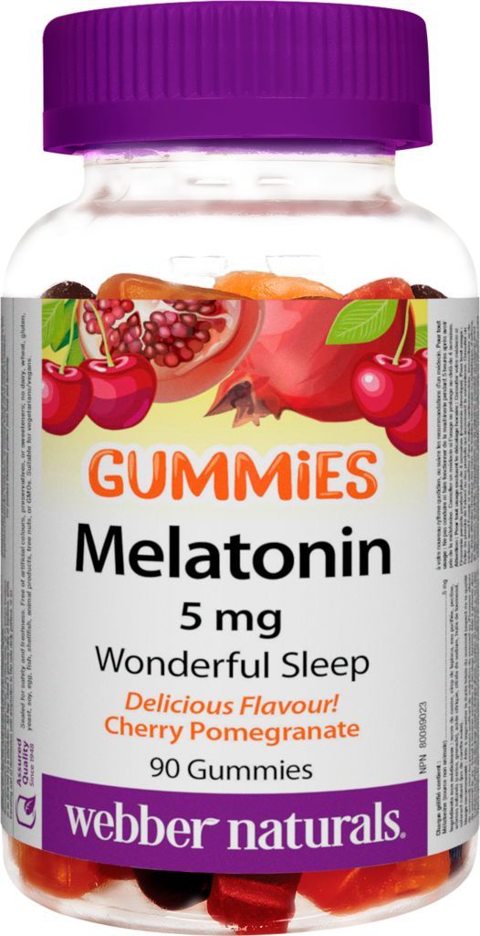 MELATONIN GUMMIES - CHERRY POMEGRANATE