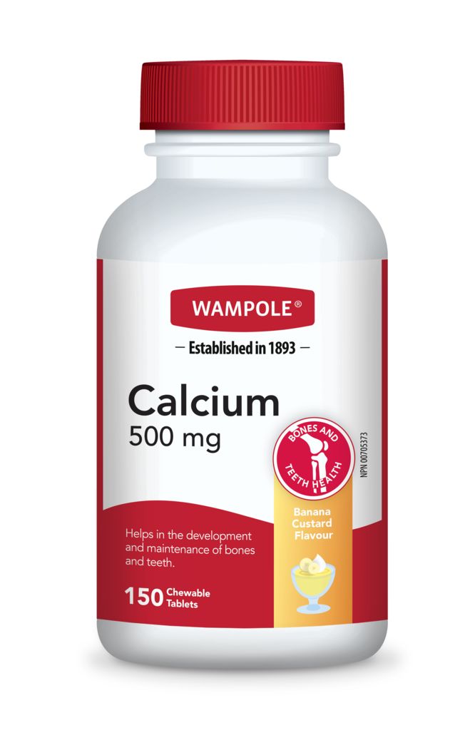 CHEWABLE CALCIUM (BANANA CUSTARD) 500MG