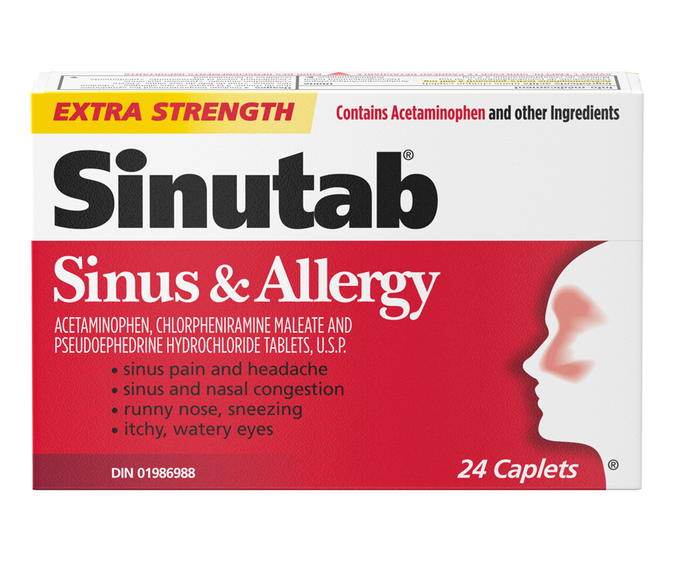 SINUTAB SINUS & ALLERGY EXTRA STRENGTH