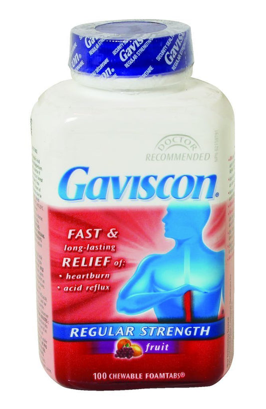 GAVISCON REGULAR STRENGTH CHEWABLES