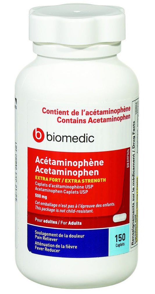 ACETAMINOPHEN 500MG CAPLETS