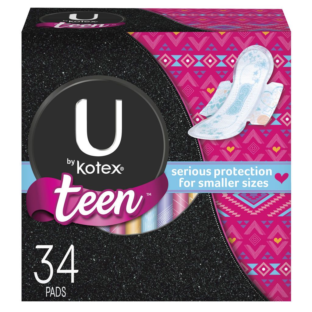 Lot of 2Kotex TEEN 14 Ultra Thin Pads Each With Wings Extra