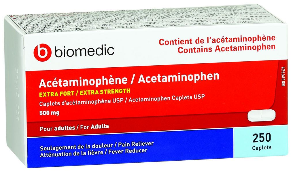 ACETAMINOPHEN 500MG CAPLETS