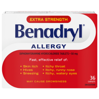 EXTRA STRENGTH BENADRYL (50MG)