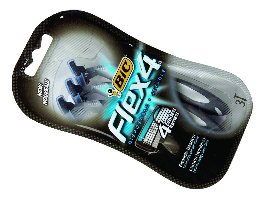 BIC FLEX 4 BLADE DISPOSABLE SHAVER